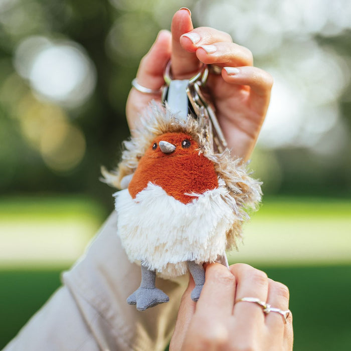 Wrendale Designs Adele Pluche Sleutelhanger - Roodborstje