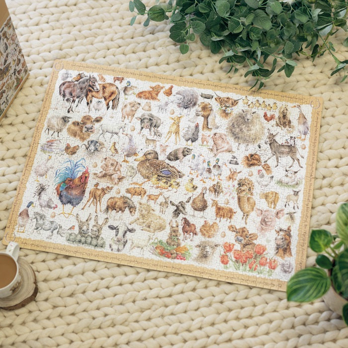 Wrendale Designs Farmyard Friends Legpuzzel - 1000 Stukjes