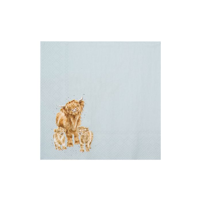 Wrendale Designs Daisy Coo Papieren Servetten - 24 cm x 24 cm