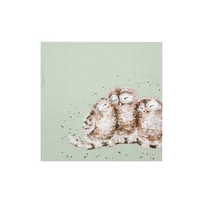 Wrendale Designs Owl Together Papieren Servetten - 24 cm x 24 cm