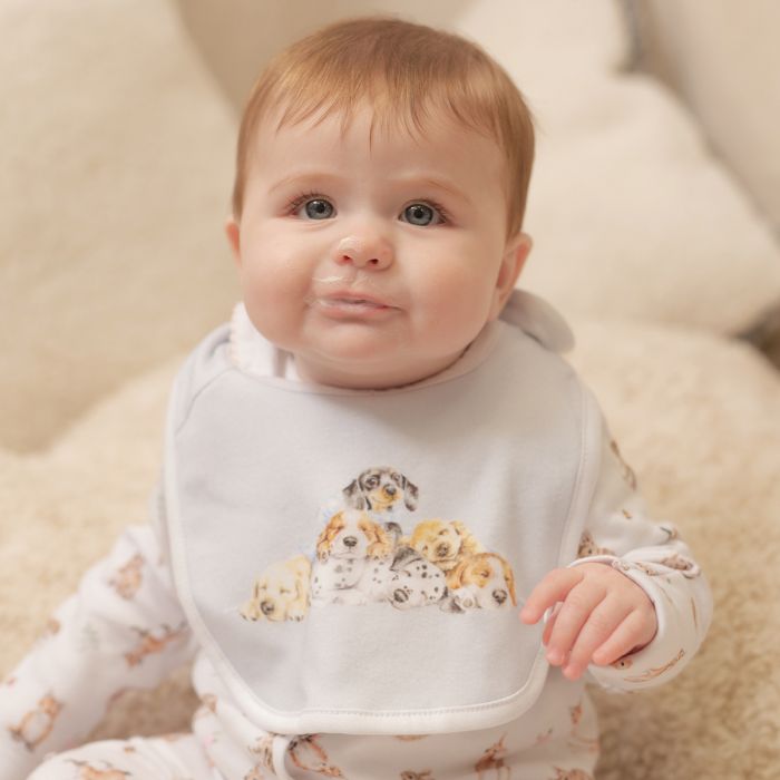 Wrendale Designs Little Paws Slabbetjes - 100% Katoen - Set van 2