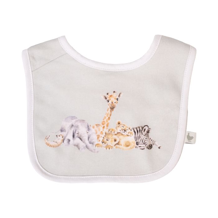 Wrendale Designs Little Savannah Slabbetjes - 100% Katoen - Set van 2