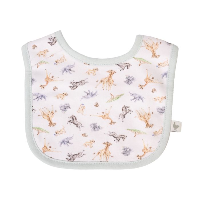 Wrendale Designs Little Savannah Slabbetjes - 100% Katoen - Set van 2