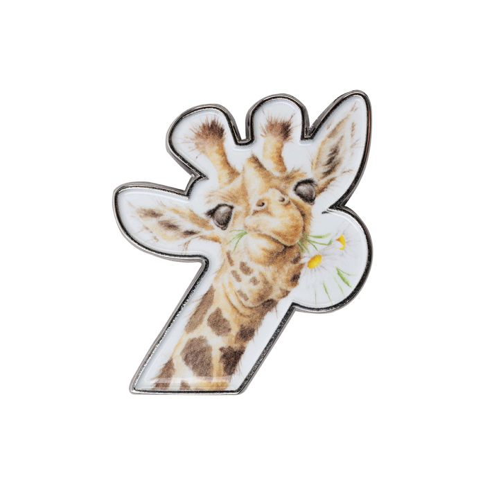 Wrendale Designs Flowers Speldje - Giraffe