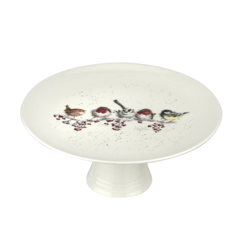 Wrendale Designs One Snowy Day Taartplateau - Porselein - Ø 24,8 cm