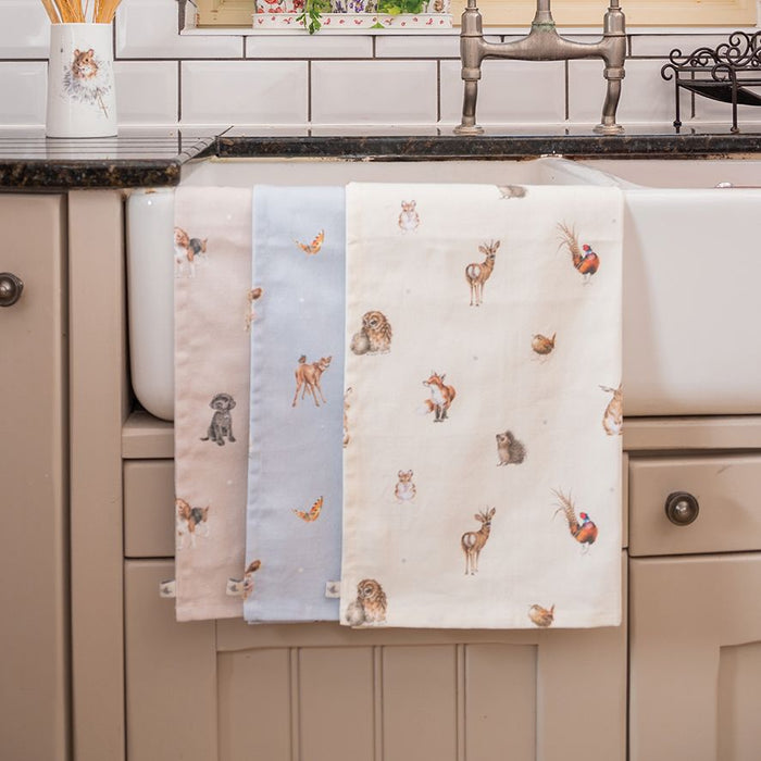 Wrendale Designs Farmyard Friends Theedoek - 69 cm x 50 cm