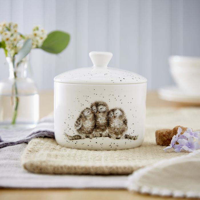 Wrendale Designs Owlets Voorraadpot - Porselein -  Ø 9,7 cm