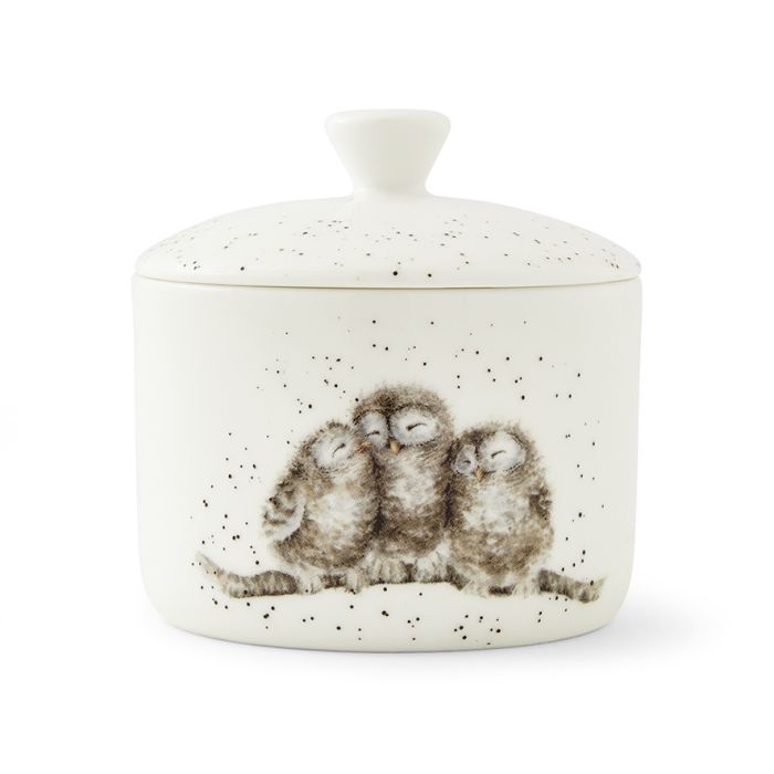 Wrendale Designs Owlets Voorraadpot - Porselein -  Ø 9,7 cm