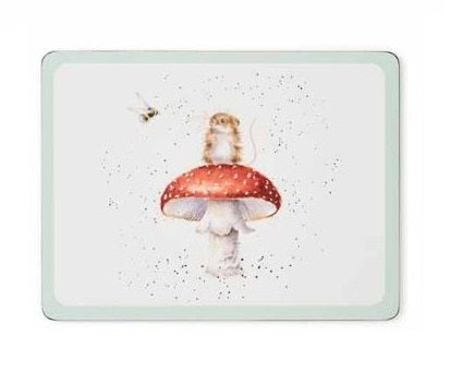 Wrendale Designs Woodland Animal Placemat - Muisje - 30,5 cm x 23 cm