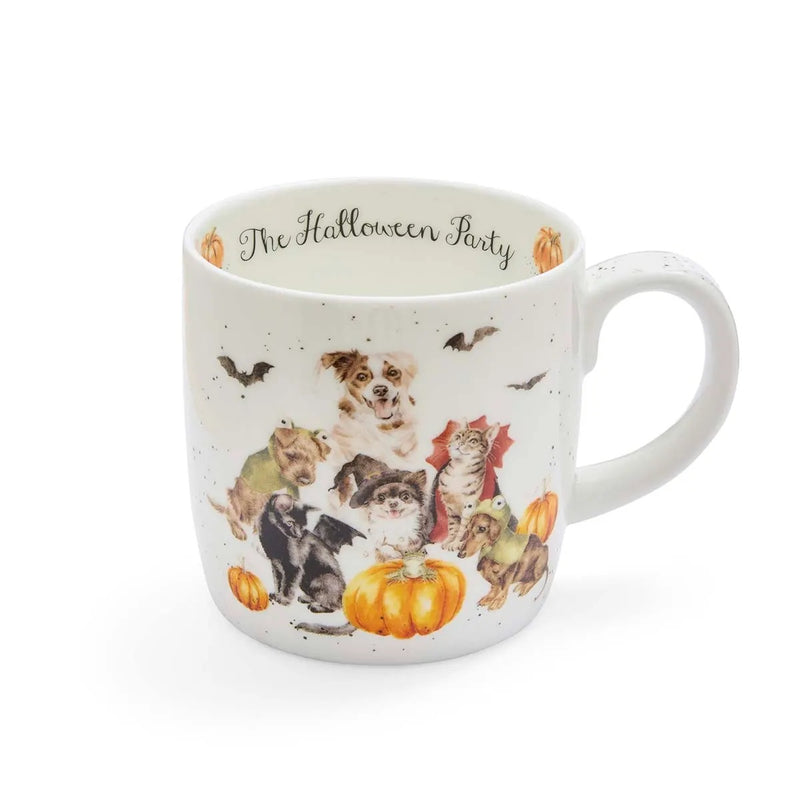 Wrendale Designs Halloween Party Beker - Fine Bone China - Halloween - 400 ml