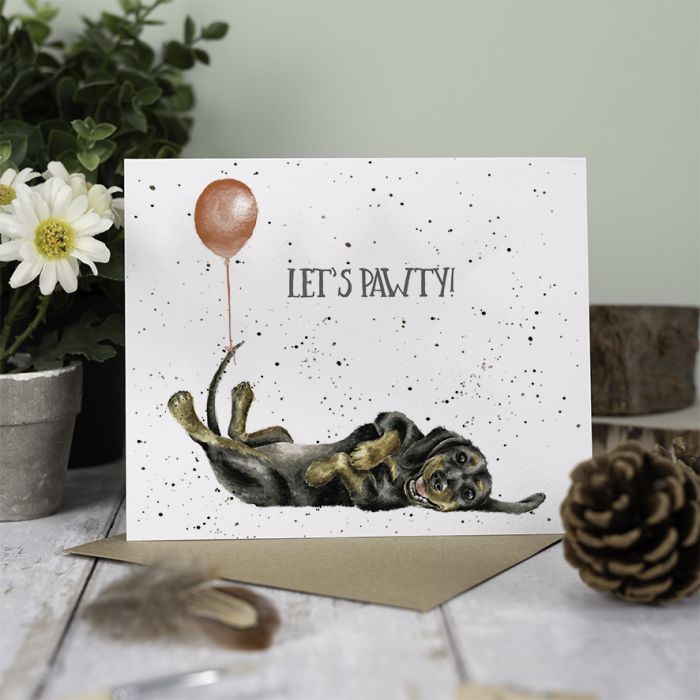 Wrendale Designs Let's Pawty Kaart