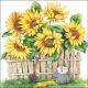 Ambiente Garden Of Sunflowers Papieren Servetten - 33 cm x 33 cm