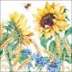 Ambiente Sunflower And Wheat White Papieren Servetten - 33 cm x 33 cm