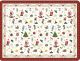 Ambiente Ornaments All Over Red Placemat - PVC - 30 cm x 40 cm