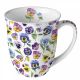 Ambiente Pansy All Over Beker - Fine Bone China - 400 ml