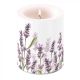 Ambiente Lavender Shades White Kaars - Groot - Paraffine - Ø 10 cm