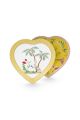 Pip Studio La Majorelle Yellow Heart Shape Bordjes - Set van 2  - Porselein - 21,5 cm