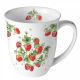 Ambiente Bunch of Strawberries Beker - Fine Bone China - 400 ml