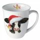 Ambiente Christmas Cow Bell Beker - Fine Bone China - 400 ml