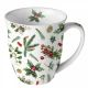 Ambiente Winter Greenery White Beker - Fine Bone China - 400 ml