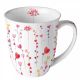 Ambiente Hearts Garlands Beker - Fine Bone China - 400 ml