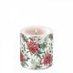 Ambiente Christmas Florals Kaars - Klein - Paraffine - Ø 9 cm