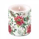 Ambiente Christmas Florals Kaars - Medium - Paraffine - Ø 10 cm