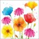 Ambiente Colourful Summer Flowers Servetten - 33 cm x 33 cm