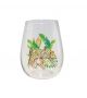 Aulica Savannah Glas - Luipaard - Transparant - 400 ml