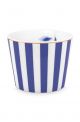 Pip Studio Royal Stripes Blue Eierdopje - Porselein - Ø 5 cm