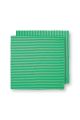 Pip Studio Stripes Green Theedoek - Set van 2 Stuks - 100% Katoen - 65 cm x 65 cm