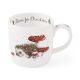 Wrendale Designs Home for Christmas Beker - Fine Bone China - 300 ml