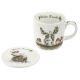 Wrendale Designs Winter Friends Beker en Onderzetter - Fine Bone China - 300 ml