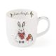 Wrendale Designs Snow Angel Beker - Fine Bone China - 300 ml