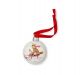 Wrendale Designs Sleigh Ride Kerstbal - Vos - Porselein - Ø 7 cm